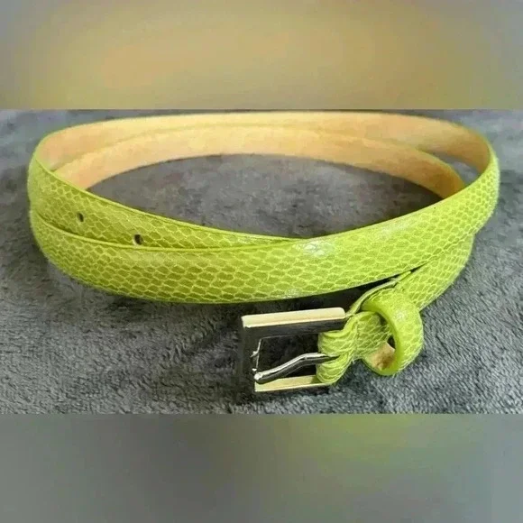 ✅Plus Size Embossed Snake Print  Leather Belt - Picture 2 of 11